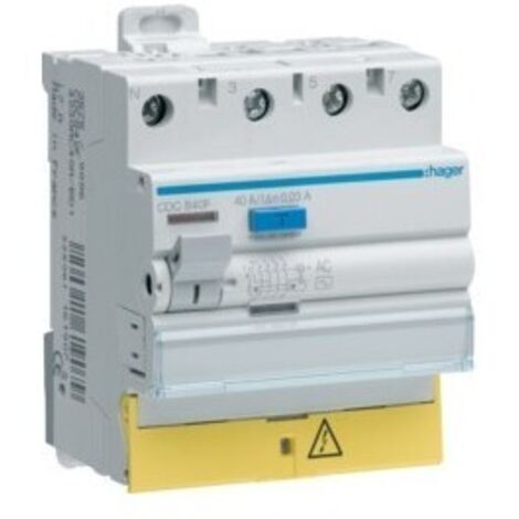 Interrupteur-differentiel 4p ac  63a 30ma hager