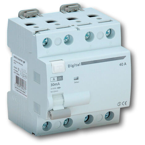 Interrupteur Différentiel 4x63A/30mA Type A - Digital electric 03444