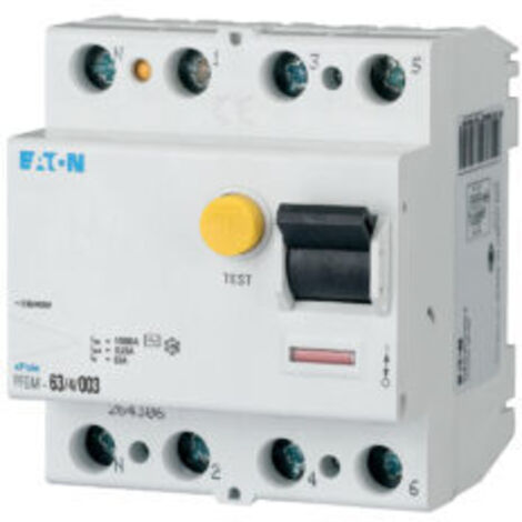 Interrupteur différentiel 63A 4P - 30mA - type AC - à vis - 264306 - Eaton