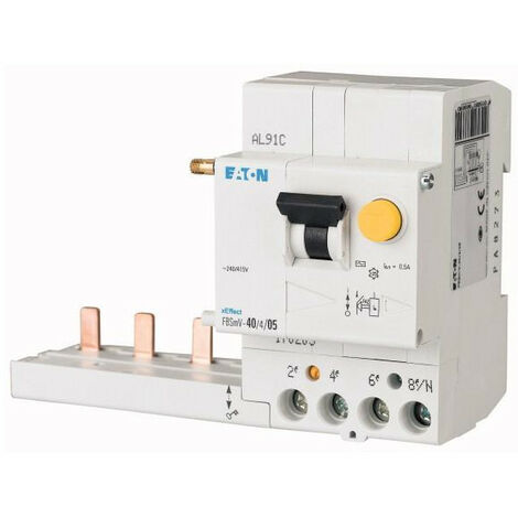 Interrupteur différentiel combinable Eaton 63A 300mA 4P type AC 170202