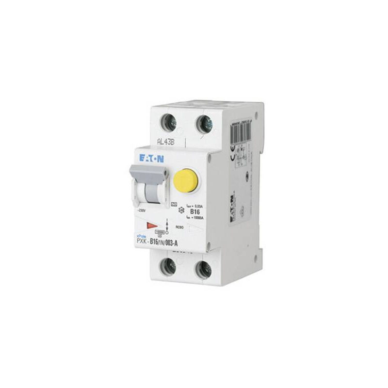 236964 disjoncteur différentiel/disjoncteur de protection 2 pôles 16 a 0.03 a 240 v/ac - Eaton