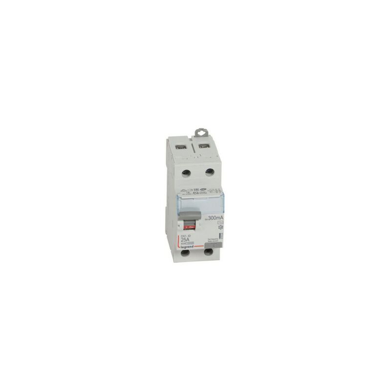 Interrupteur différentiel DX³-ID 2 Pôles 230V 25A type ac 300mA 2 modules Legrand 411524