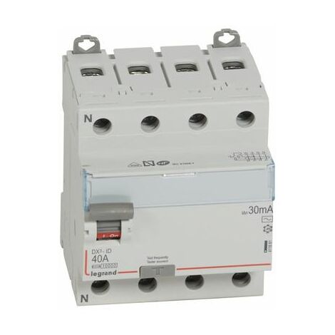 Interrupteur Différentiel DX³ Industriel 4P-30mA 10kA Class AC 63A LEGRAND 411662