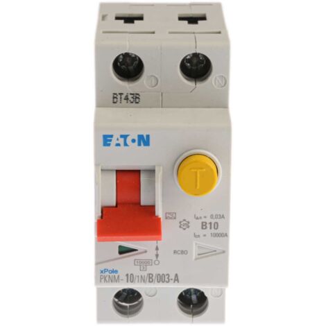 Interrupteur différentiel Eaton Eaton Moeller, 2 Pôles, 10A, 30mA, Type B ( Prix pour 1 )