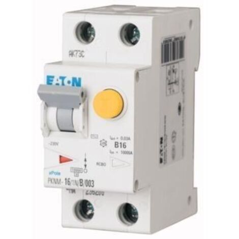 Interrupteur différentiel Eaton Eaton Moeller, 2 Pôles, 6A, 30mA, Type C ( Prix pour 1 )