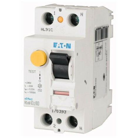 Interrupteur différentiel FRCmM 100mA 2P Type G 40A 000170360 EATON FRCMM 40/2/01 G