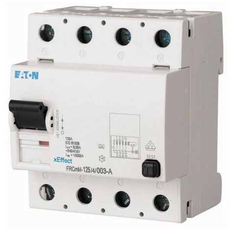 Interrupteur différentiel FRCmM 100mA 4P Type G/A 125A 000171179 EATON FRCMM 125/4/01 G/A