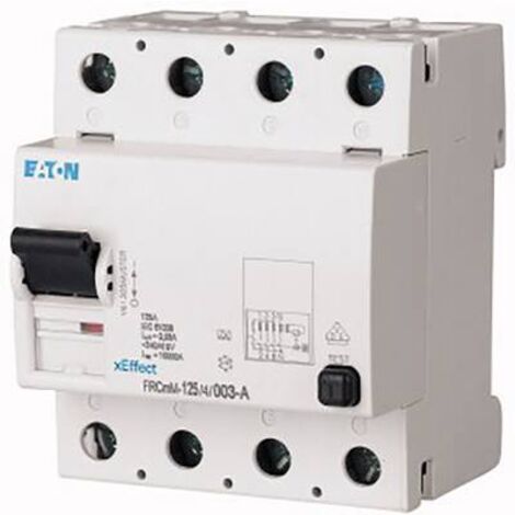 Interrupteur différentiel FRCmM 300mA 4P Type A 125A 000171176 EATON FRCMM 125/4/03 A