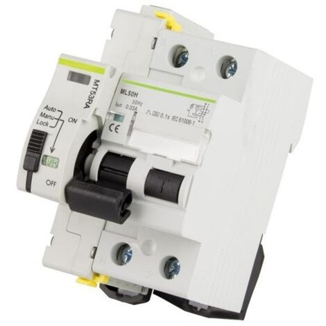 Interrupteur Différentiel Industriel Réarmable Compact 2P-30mA 40-63A-10kA Class A MATIS 40 A