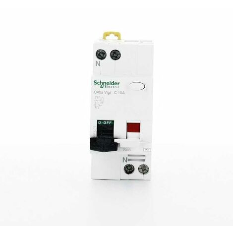 Interrupteur différentiel magneto-thermique Vigi 1P+N C 10A 30mA