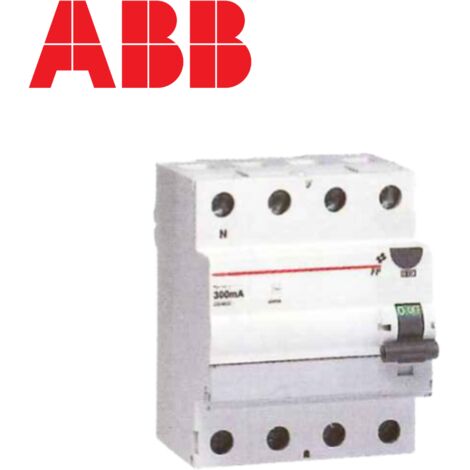 Interrupteur différentiel tétrapolaire - 300mA - Type AC - 100A