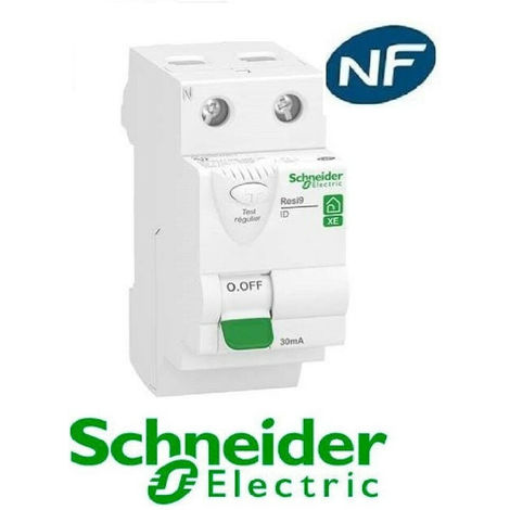 Interr. diff. Resi9 XE embrochable - 2P - 40A - 30mA - Type AC - Schneider Electric