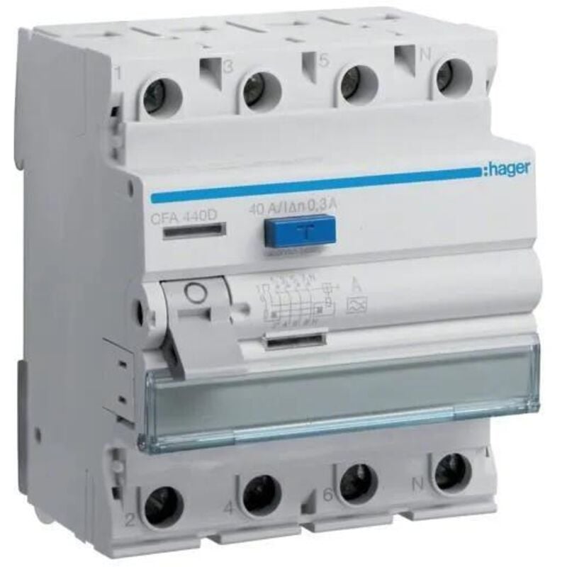 Grohe - hager CFA440D fi-schalter 4P 6KA 40A 300MA typ a