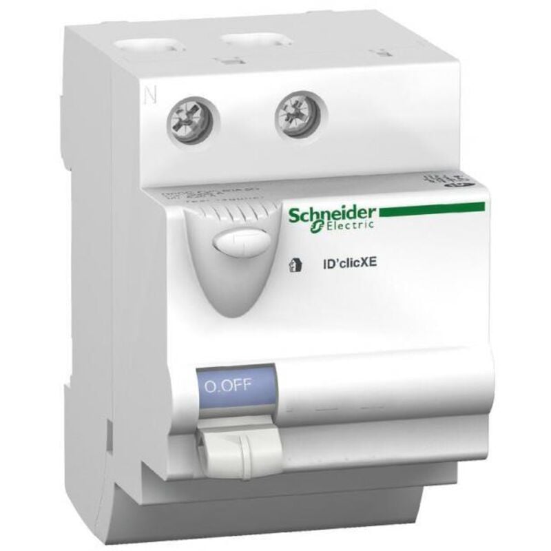 Schneider 16156 - DuoLine xe interrupteur Différentiel ID'clic 2P 63A 30mA type a embrochable