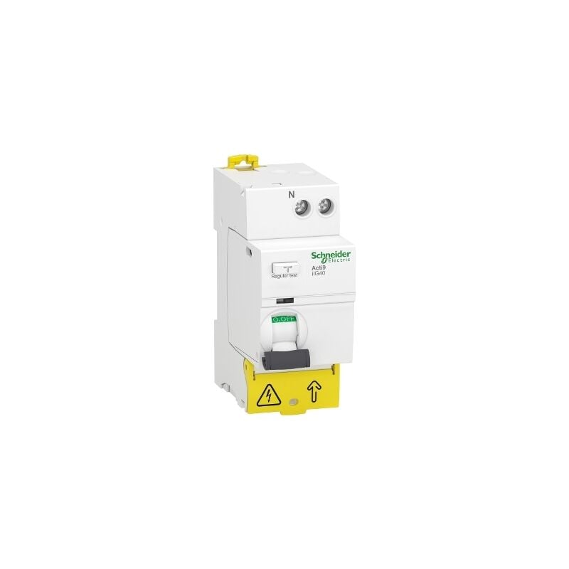 Schneider Electric - Acti9 IIG60 A9R77640 interrupteur différentiel tête de groupe - 1P+N 40A 300mA type ac,