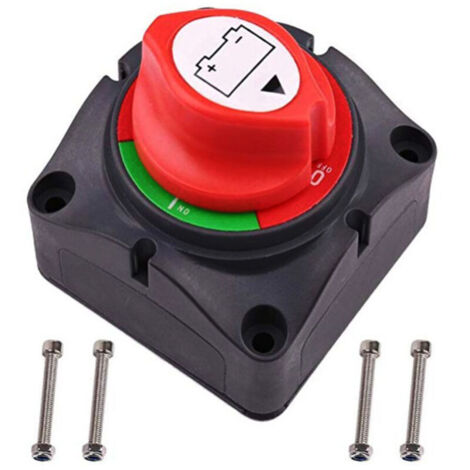 Interrupteur d'isolateur de Batterie, Haute qualité 12V 600A isolateur de Puissance de Batterie déconnexion Principale Interrupteur à Deux Niveaux pour RV Yacht H484