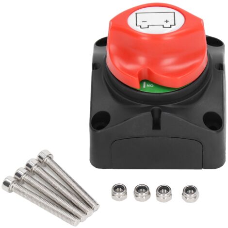 Interrupteur D'isolation de Batterie 12‑36V 275A Interrupteur de Déconnexion de Batterie On Off 2 Positions Isolateur de Coupure de Courant Interrupteur Principal Kit D'interrupteur de Coupure pour Vo