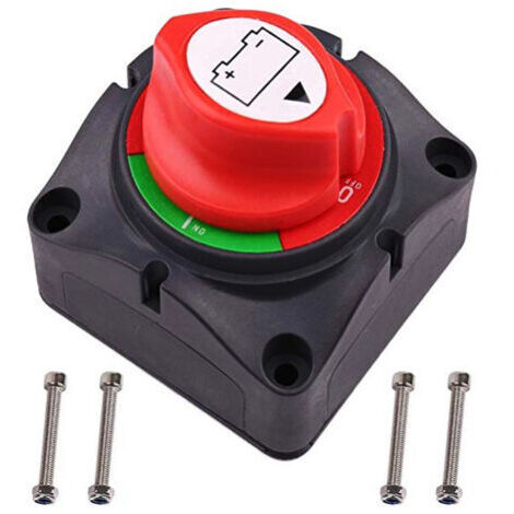 Interrupteur d'isolement de batterie, isolateur de puissance de batterie 12V 600A de haute qualité, disjoncteur principal, interrupteur à deux étages, convient aux camping-cars et aux yachts H484.