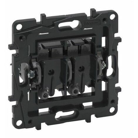 Interrupteur double Niloé Step 10AX 250V LEGRAND 864008