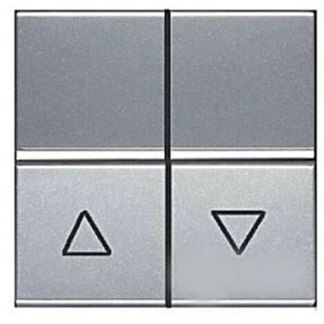 Interrupteur double pour stores ARGENT Niessen Zenit N2244.1 PL