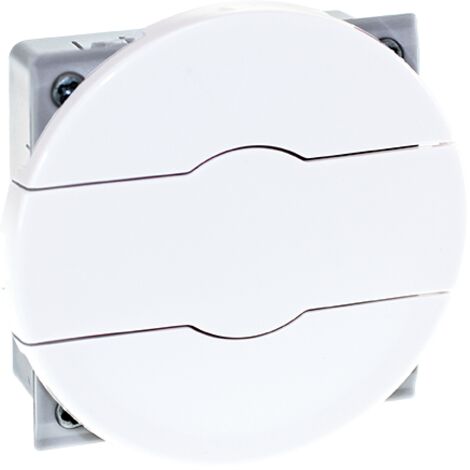 Interrupteur double poussoir pour volet roulant - 2 positions Montée/Descente  6A - COMETE Blanc