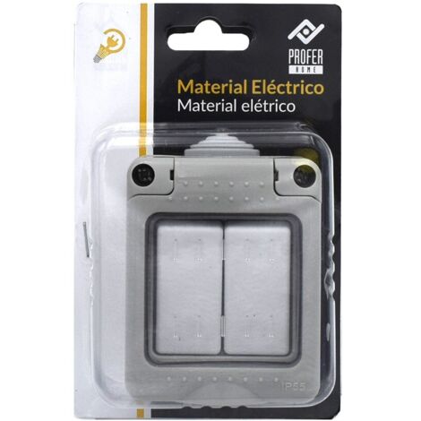 INTERRUPTEUR DOUBLE SURFACE ÉTANCHE IP55 - 10 A