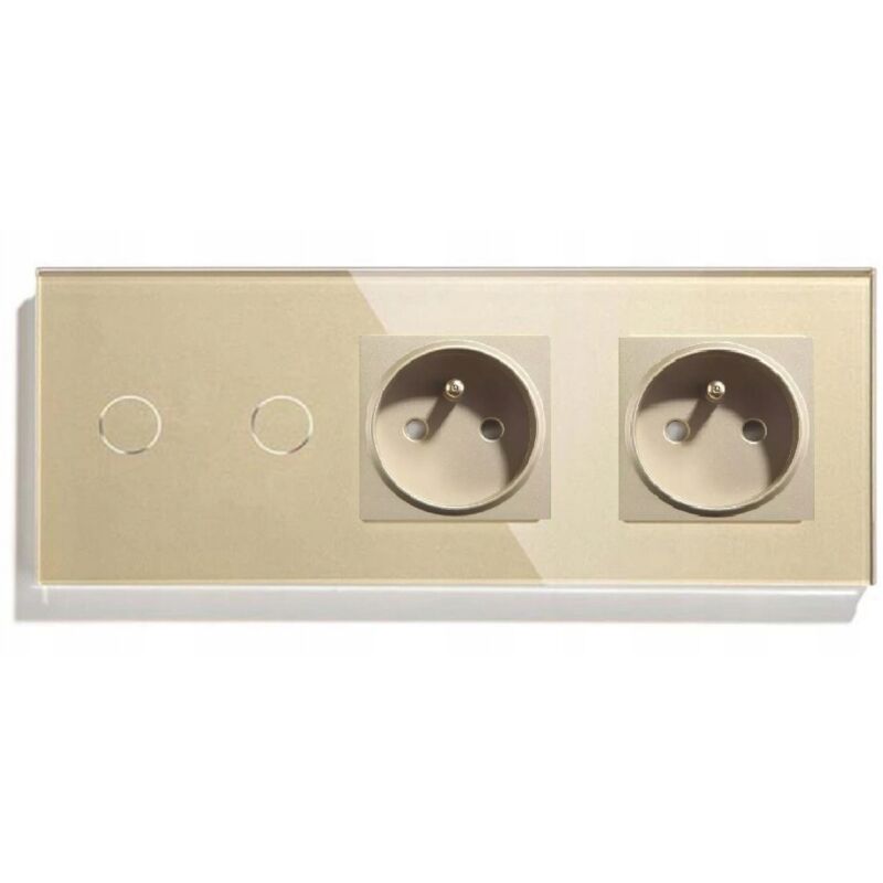 Interrupteur Double Tactile 2k Double Prise