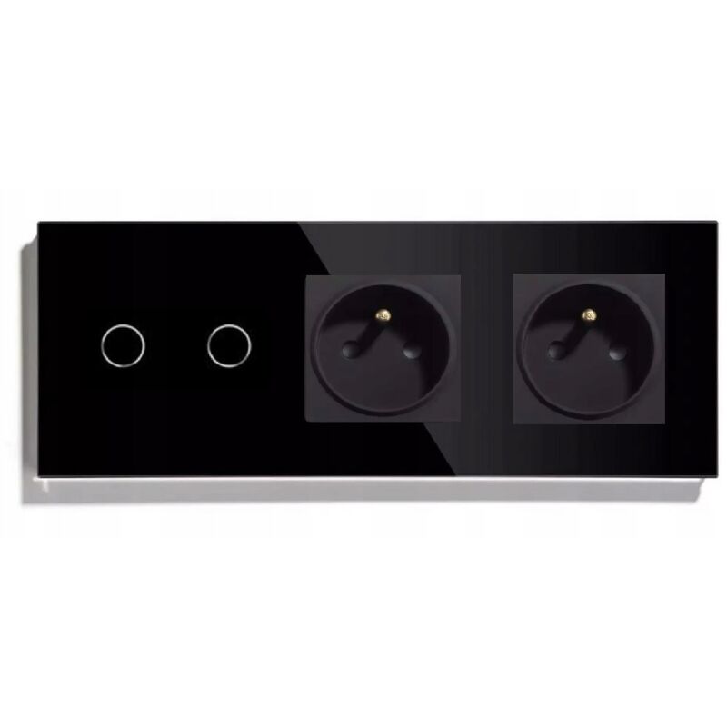 Interrupteur Double Tactile 2k Double Prise