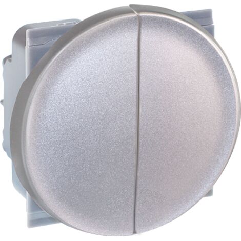 Interrupteur double va et vient - 10AX - COMETE Couleur Silver