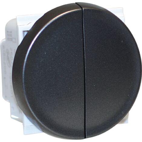 Interrupteur double va et vient - 10AX - COMETE Couleur Vulcain