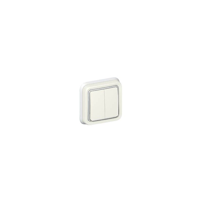 Legrand - Double va et vient complet encastré plexo blanc 10A 069855