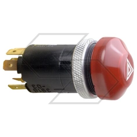 Interrupteur d'urgence 12V lumineux et étanche pour tracteur agricole