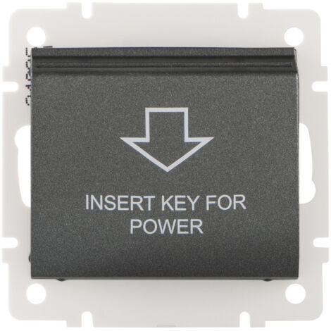 Interrupteur Économiseur d'Énergie - Retardateur 15s - Encastré - Graphite