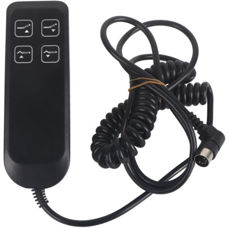 Interrupteur électrique noir pour fauteuil inclinable, fonctionnement Simple, contrleur de canapé, 4 boutons, 5 broches, pour le bureau et la maison
