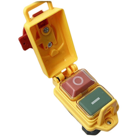Interrupteur Électromagnétique 5 Broches YH02-A-4 16A 250V - Contacteur Haute Puissance Autobloquant 2000W Réarmement Manuel - Contrôleur Industriel