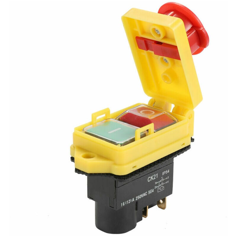 Interrupteur electromagnetique de machine de decoupe CK21D / 250V interrupteur etanche et antipoussiere thsinde