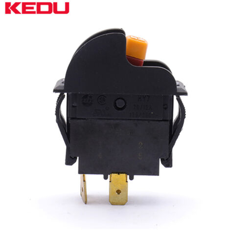Interrupteur électromagnétique DKLD DZ05, triphasé 400 V 10 A, 7 broches, bouton d'arrêt d'urgence étanche, compatible avec les équipements industriels, protection contre les surtensions du moteur KJD