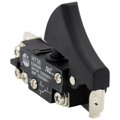 Interrupteur Électromagnétique KLD-28A 5 Broches 16A 250V - Contacteur Moteur Industriel Haute Puissance Autobloquant 5kW - Verrouillage Magnétique Sans Alimentation