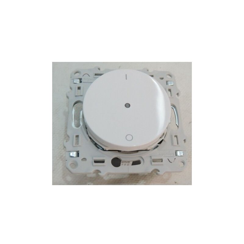 Schneider Electric - Inter electronique 10A blanc fonction témoin 2 fils 230V pour circuit éclairage 50-420VA PlusLink 2W Odace + schneider S520566