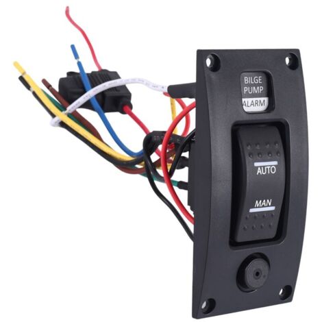 Interrupteur Étanche 12 24V Pompe Cale Panneau Commande Nettoyage Pont Bateau Alarme Marche Arrêt