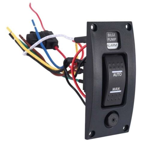 Interrupteur Étanche 12 24V Pompe Cale Panneau Commande Nettoyage Pont Bateau Alarme Marche Arrêt