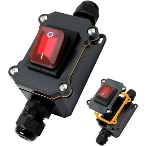 Interrupteur étanche 220 V 30 A à 4 broches, interrupteur à bascule étanche pour appareils mécaniques, lampes médicales, etc.