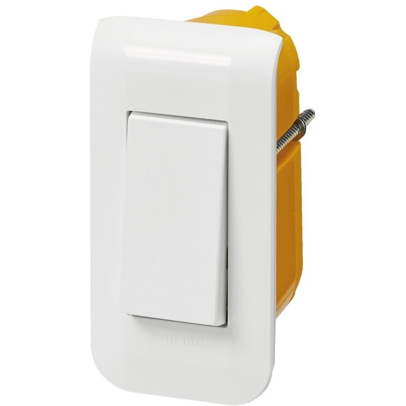 Legrand - Interrupteur Mosaic Blanc 10A