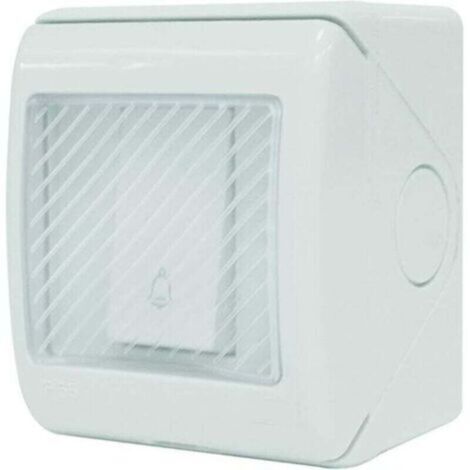 Interrupteur Extérieur Étanche Poussoir Bouton Électrique pour Usage Intérieur et Extérieur Ortviai