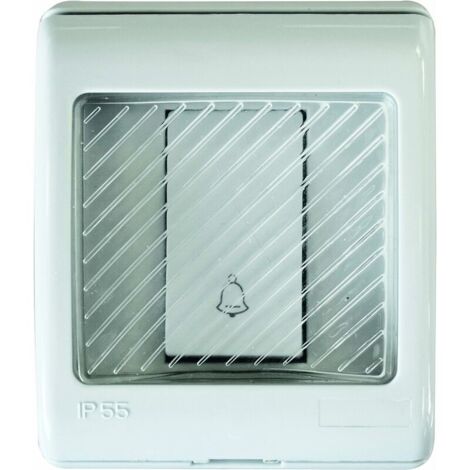 Interrupteur Exterieur - Poussoir Interrupteur - Interrupteur étanche - Bouton électrique étanche Bouton Poussoir étanche Pushbell 230V - CAC0003 -