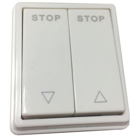 Interrupteur filaire 2 boutons en applique pour volet roulant