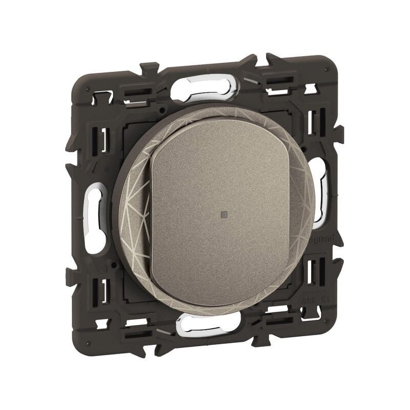 Interrupteur filaire Céliane with Netatmo avec Neutre, avec variation - Titanium (CT0409)