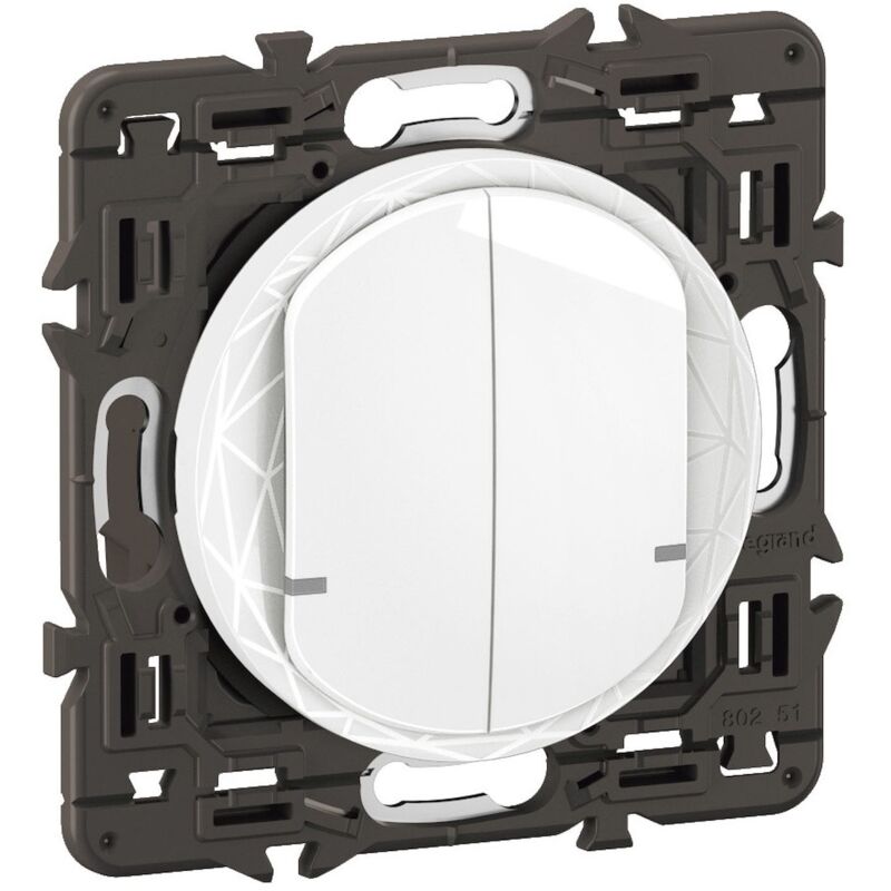 Interrupteur filaire - double - connecté - céliane with netatmo - 50w - blanc Legrand cb0416