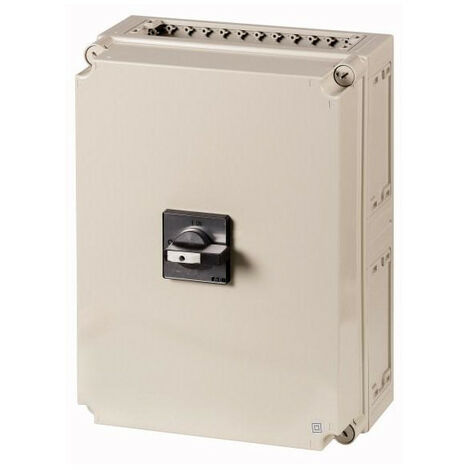 Interrupteur général 6 pôle + 1 Contact F + 1 Contact O 160 A Fonction d'arrêt d'urgence 90 ° v EATON T6-160-6/I45/SVB-SW/HI11