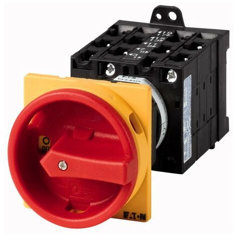 Interrupteur général 9 pôle 32 A Fonctions d'ARRÊT D'URGENCE 90 ° Encastrement / Montage encast EATON T3-5-8345/V/SVB